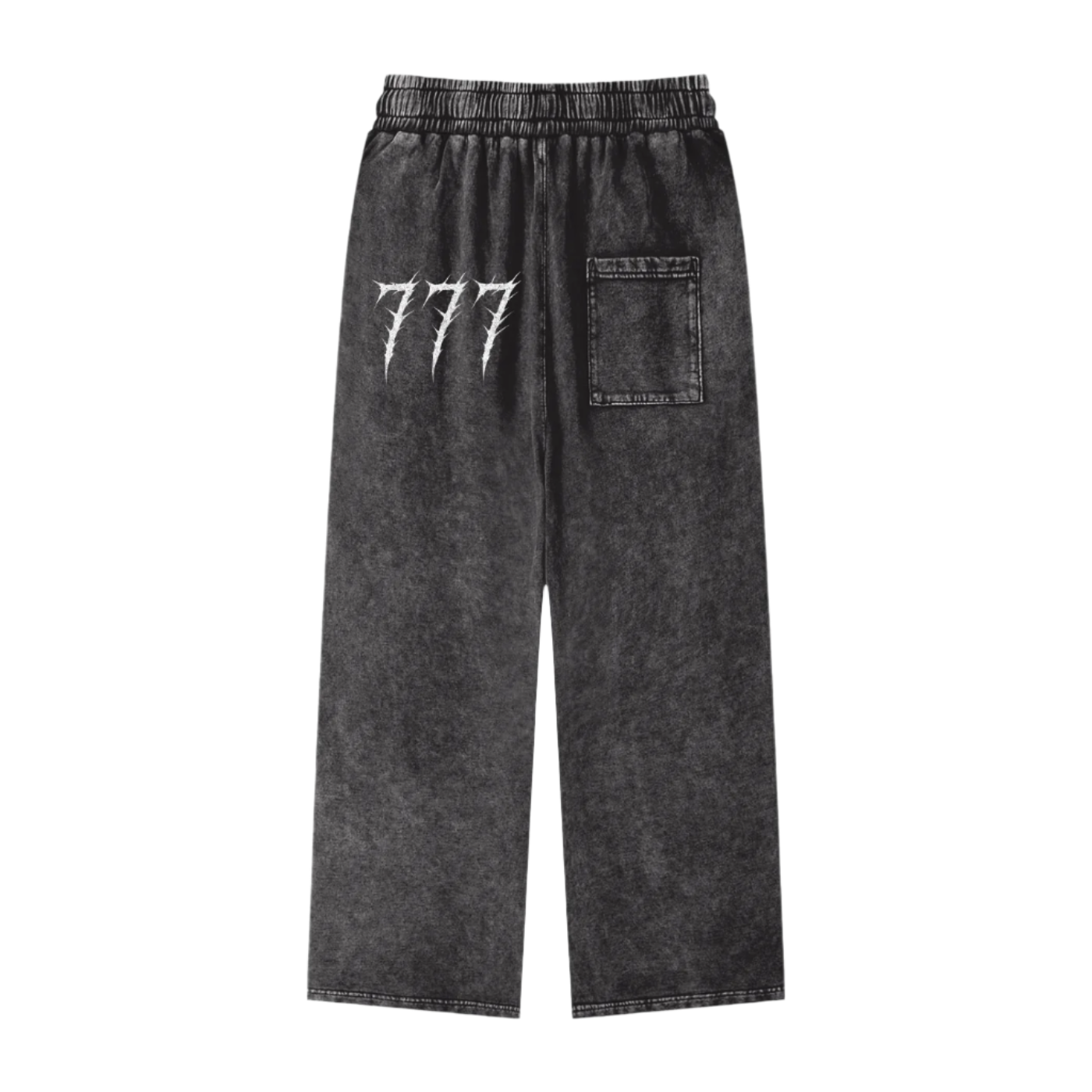 Acid Wash Straight Leg Pants - 360 GSM