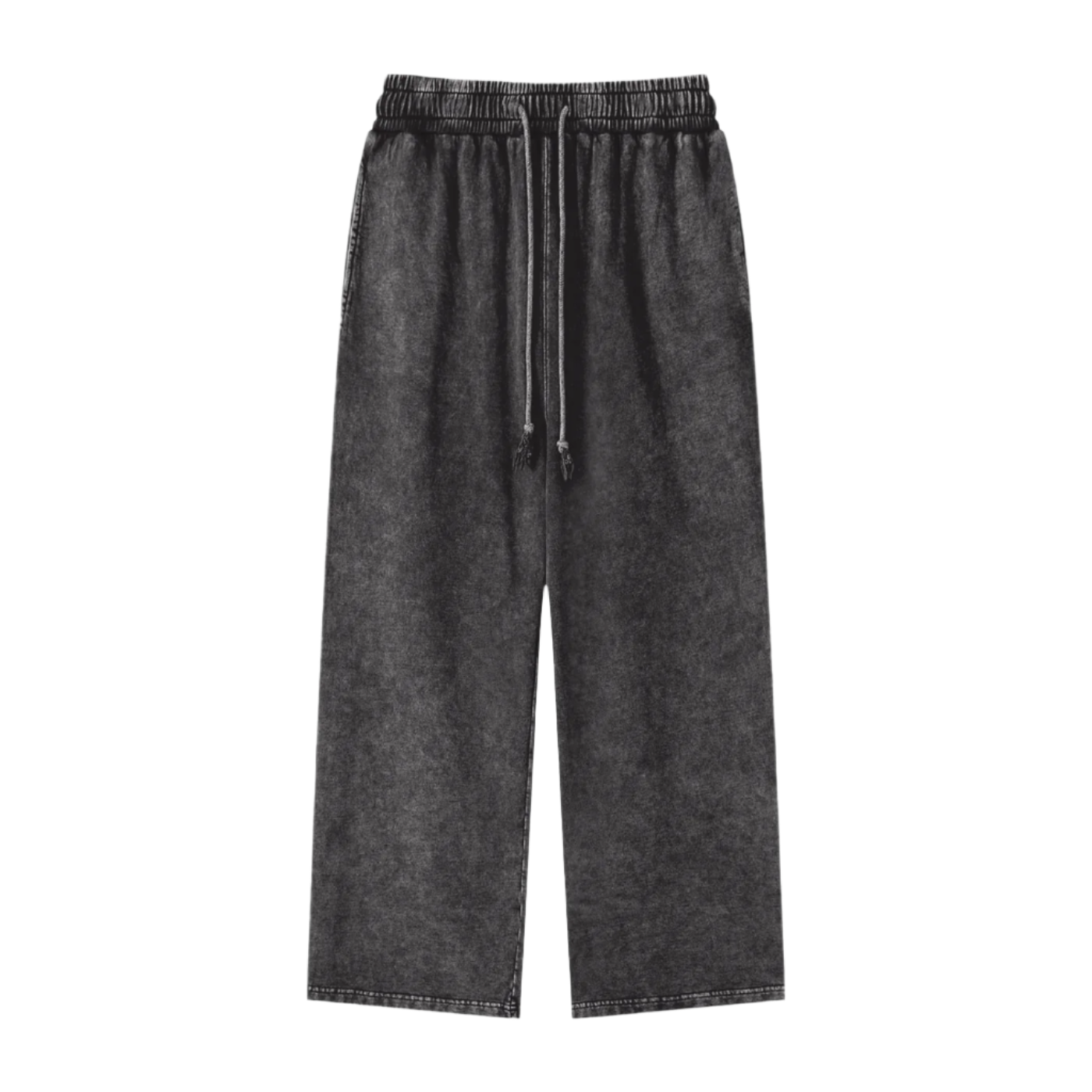 Acid Wash Straight Leg Pants - 360 GSM