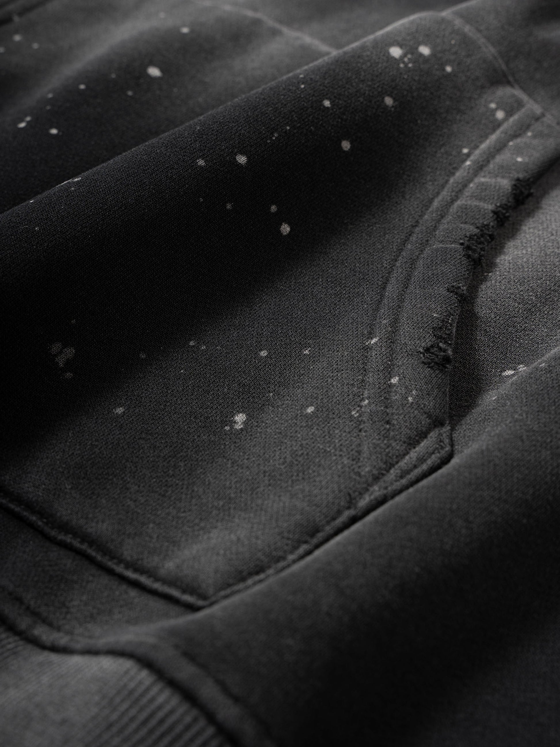 777 The Lamb Vintage Wash Frayed Fleece Hoodie - 360 GSM