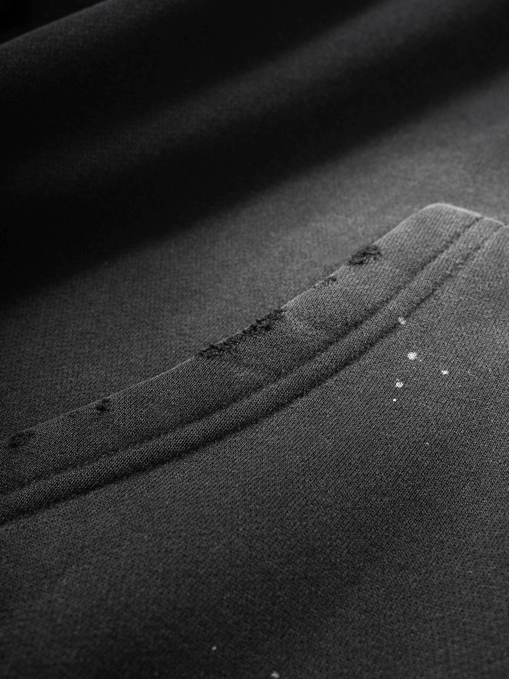 777 The Lamb Vintage Wash Frayed Fleece Hoodie - 360 GSM